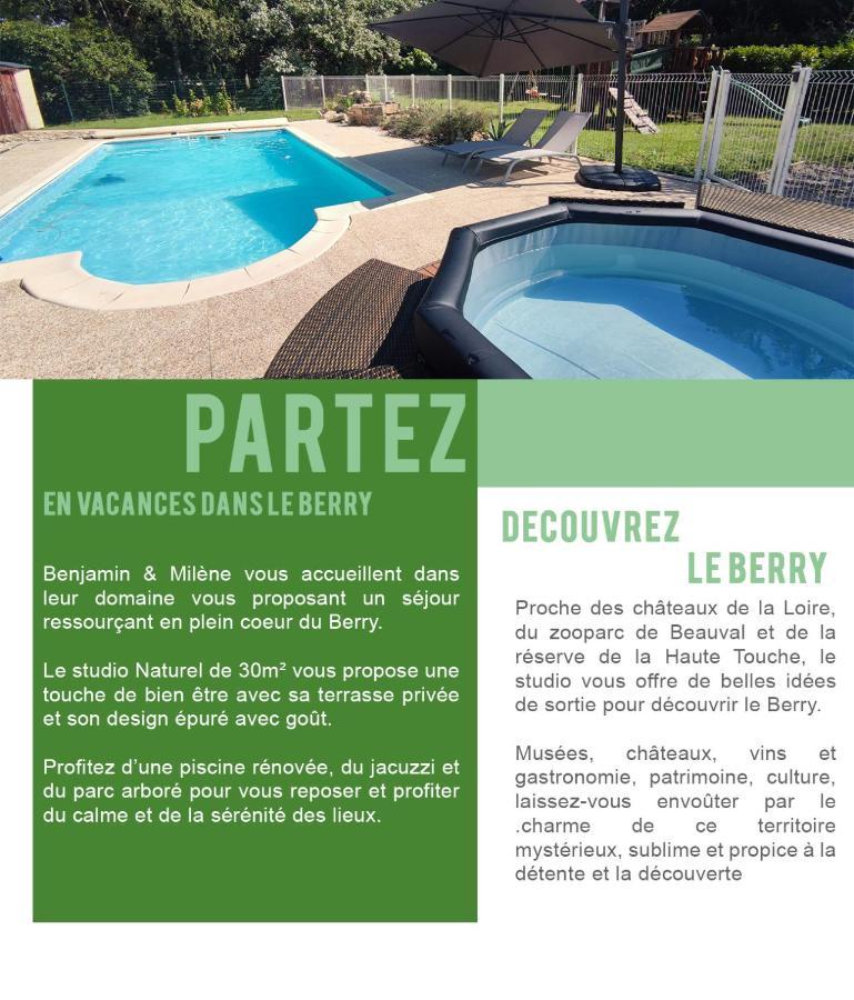 Naturel : Studio Calme Et Agreable Les Bordes Exterior photo